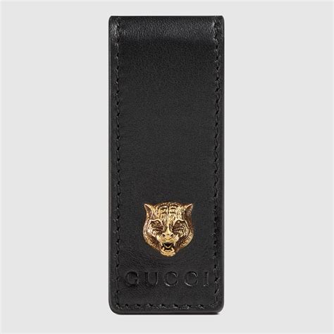 gucci animalier money clip|Animalier leather money clip .